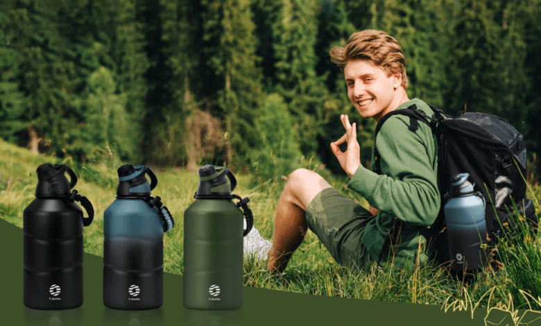 Power Hydration: 64 oz Insulated Water Bottle with Straw